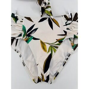 NEW Gibson Latimer Tropical High Waist Bikini Bottoms XS